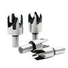 Claw-type Carbon Steel Woodworking Cork Drill Set Cork Knife Carpentry Drill Tools 4PCS/Set