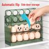 Automatic Flip Egg Storage Rack for Refrigerator Door
