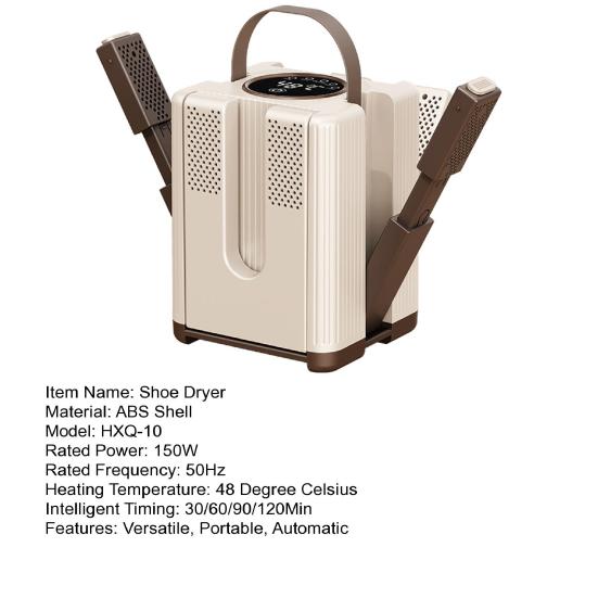 Uscător inteligent de pantofi cu temporizator și temperatură constantă, dezodorizator de pantofi multifuncțional, uscare rapidă și eliminare mirosuri, mașină de uscat pantofi pentru uz casnic
