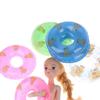 Yellow Duck Dollhouse Miniature Swimming Ring Duck Bathing Float Lifebelt Model  Kids Girls Toys