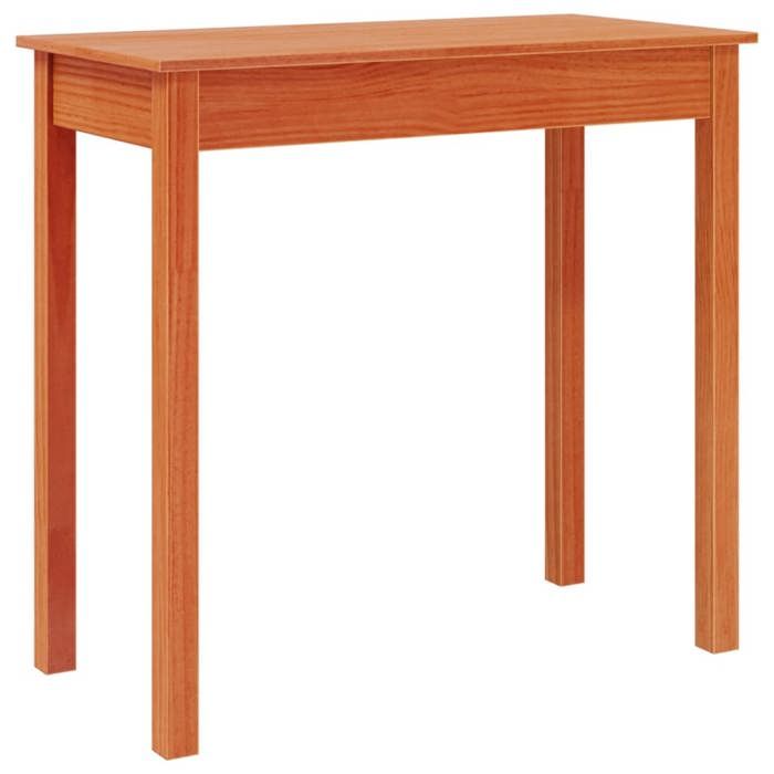 VidaXL Table console marron miel 80x40x75 cm bois massif de pin, table, table d'appoint, table de couloir, table d'entrée, 847173