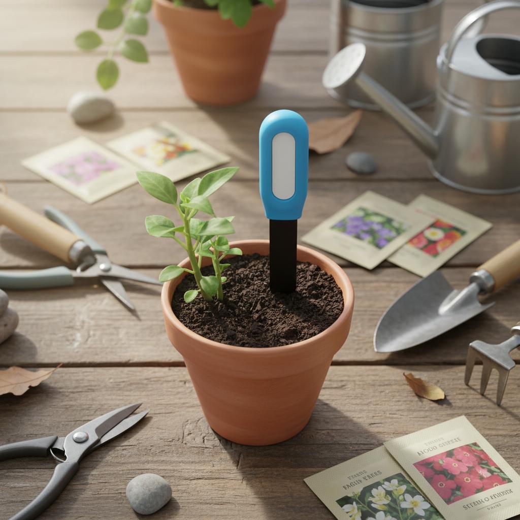 

1pc Soil Moisture Sensor Soil Temperature Humidity Detector Garden Planting Measuring Instrument For Greenhouses Lawns Gardens China Mainland