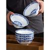 Jingdezhen Ceramic Rice Bowl Blue And White Porcelain Bowl Dinnerware Food Holder Underglaze Luminous Chinese Soup Noodle Bowls