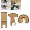 Set di 3 Lame per Multiutensile Oscillante in Carburo, Strumenti per la Rimozione di Stucco da Piastrelle in Ceramica, Utensile da Taglio Oscillante