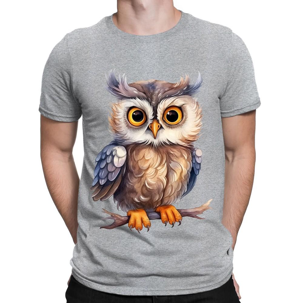 Owl Bird Cute Animal Nature Fantasy Mens Womens TShirts Tee Top NED