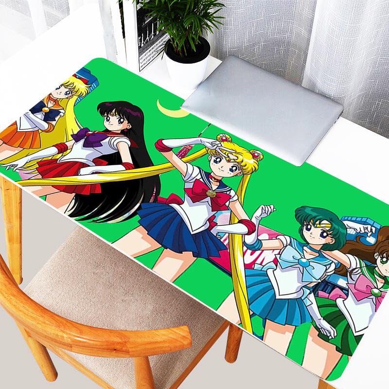 Colorful Mouse Pad Anime Gaming Desk Mat kawaii S-Sailor Moons Laptop Accessories Gamer Large Mousepad E-sports room decoration