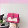 Trendy Small Square Bag For Women Stylish Casual Shoulder Crossbody Purse In Black White Green Magenta Colors