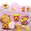 Cute Stickers Funny Reusable Removable Toys Capybara Decals Kids Party Stickers for Toddler Children Birthday Classroom