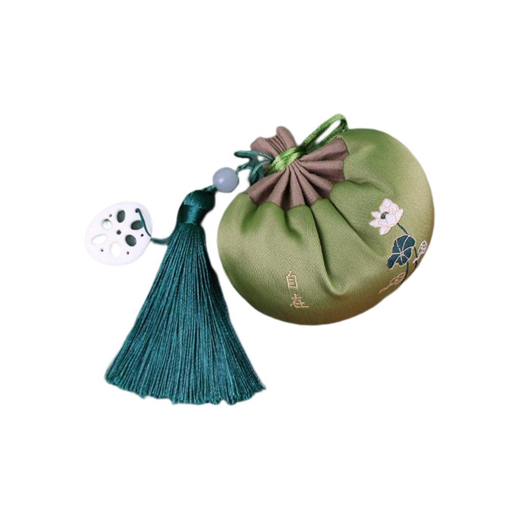 Festival Sachet Handmade Embroidered Bag Jewelry Friends Gift Empty Storage Drawstring Pouch Hanging Pendant Wedding