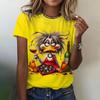 Funny Women's T-Shirts Summer Casual Short Sleeve Crew Neck Tee Fashion Streetwear Female Oversized Clothing Cartoon T-Shirts