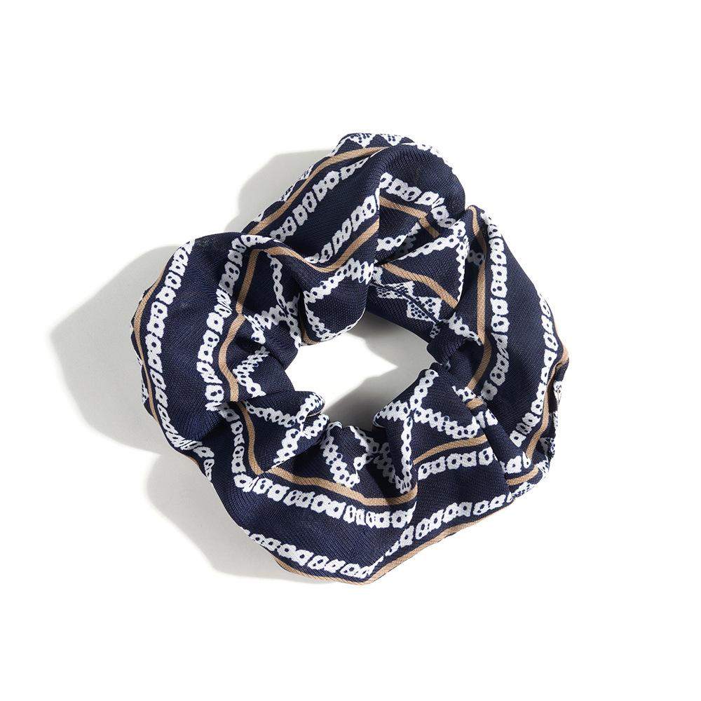 Leopard Print Hair Band Bohemian Large Intestine Band Small Fresh Commuter Rubber Band Flower Print Head Band Head Rope