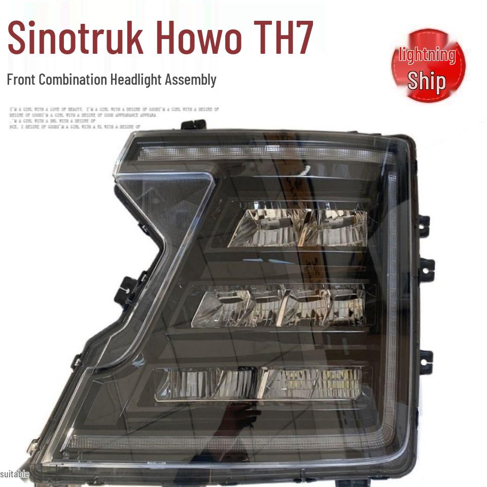 Heavy Duty Truck Howo TH7 LED Combination Headlight with Aluminum Bracket Headlight