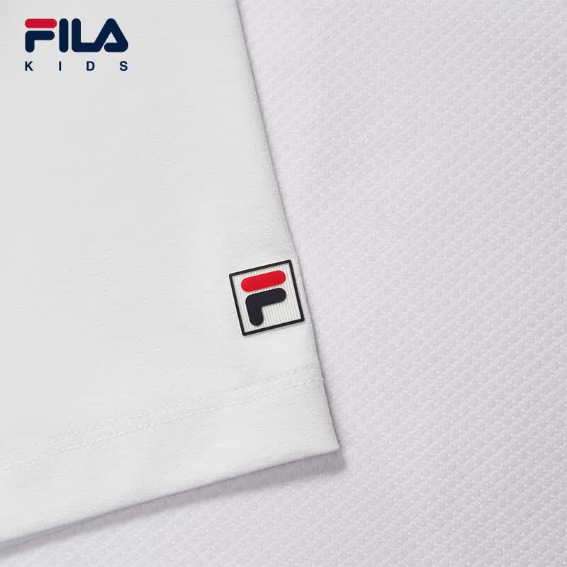 FILA Boys' Knit Short Sleeve Polo Shirt