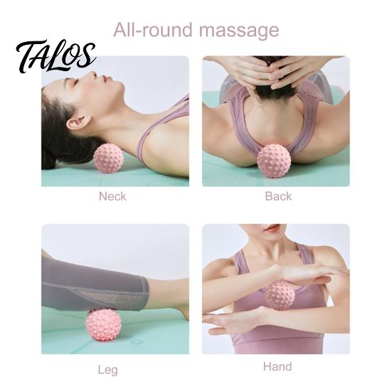 Portable Massage Ball Hard with Nubs Spiked Hedgehog Foot Hand Back Pain And Inflammation Reducer Muscle Plantar Fasciitis Myofascial Relaxation