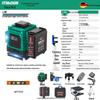 12-Line Green Infrared Laser Level: Wall-Mounted, Floor, Outdoor Automatic Leveling Tool