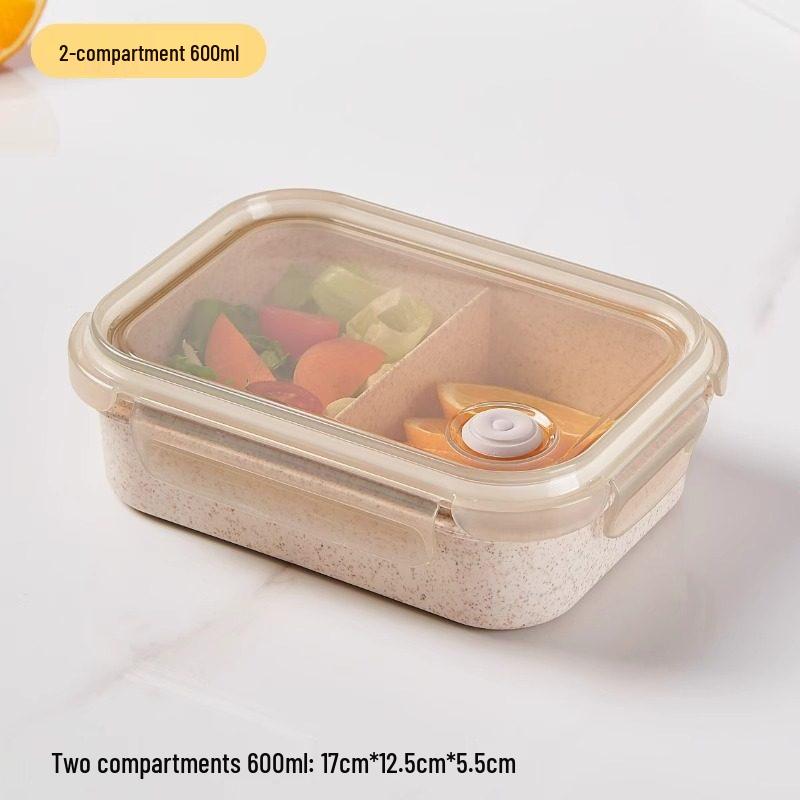 ZISIZ Wheat Straw Microwaveable Lunch Box