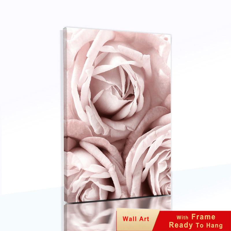 Flower Sheets for Paintings On The Wall Canvas Painting Decorative Pictures for Living Room with Frame Modern Decoration Table