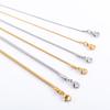Stainless Steel Round Snake Chain Bracelet for Women Men Ankle Anklet Bangle Cuff Jewelry Making Accessories for Hand Foot