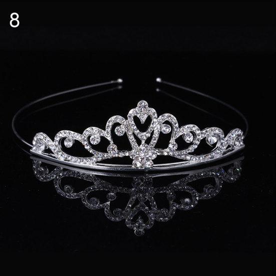 Lovely Crown Rhinestone Kids Girl Princess Tiara Headband Dancing Party Headwear