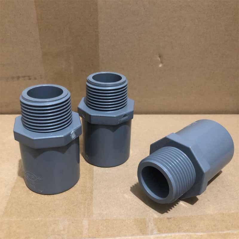 Chengwei UPVC External Thread Straight Connector (10-Pack)