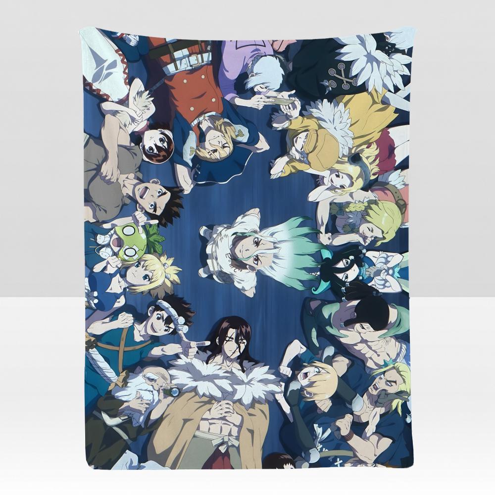 anime DStone Adventure Throw Soft Flannel Blanket for Bed Bedroom Sofa Picnic Throw Skinfriendly Breathable Gift Cover