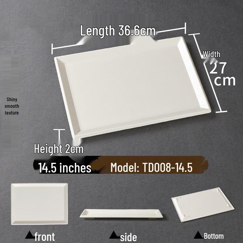 Jingbeier Rechteckiges Melamin-Serviertablett