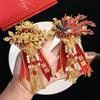 Dragon and Phoenix Wedding Corsage Set: Chinese Style Groom and Bride Boutonniere & Brooch
