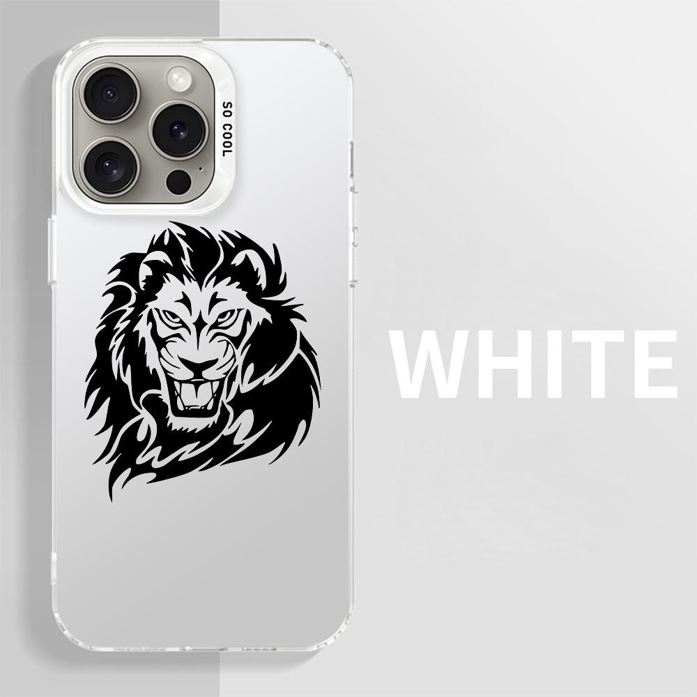 Protective Lion Head Phone Case for iPhone 15 14 13 11 8 - Stylish and durable case to keep your iPhone safe from drops and scratches.