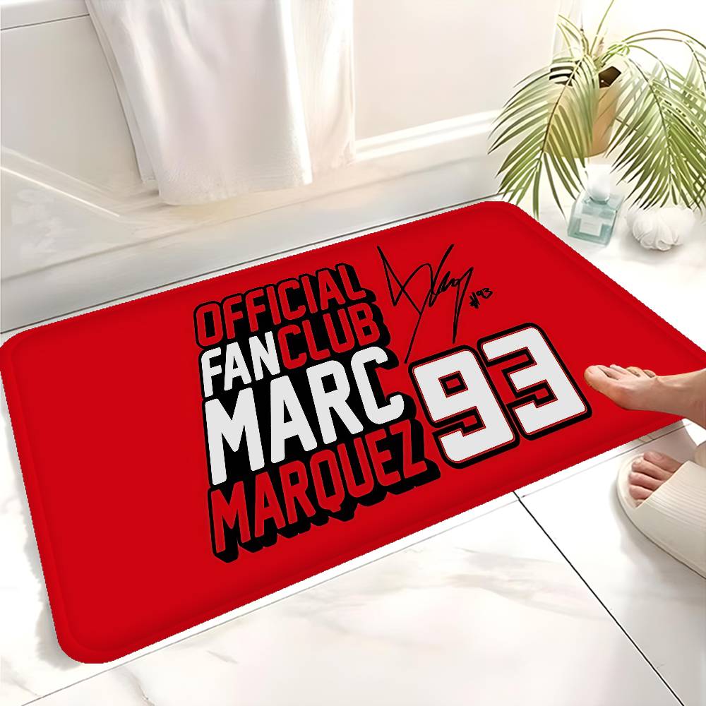 M-Marquezs 93 Logo Room Mats Anti-slip Absorb Water Long Strip Cushion Bedroon Mat Household Carpets