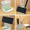 1PC Eye Care LED Desk Lamp with Pen Holder - USB Rechargeable, 3-tone Night Light for Students, Offices, Bedside Reading