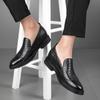 Nouveau cuir véritable hommes plat rehausseur chaussures d'affaires en cuir formel chaussures homme britannique décontracté chaussures de mariage