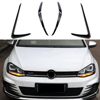 Pára-choque dianteiro Canard Splitter Wind Knife para Golf VW GOLF 7 MK7 GTi 2012-2017 Kit Splitter Flare Fin Clubsport Custom Body Kit