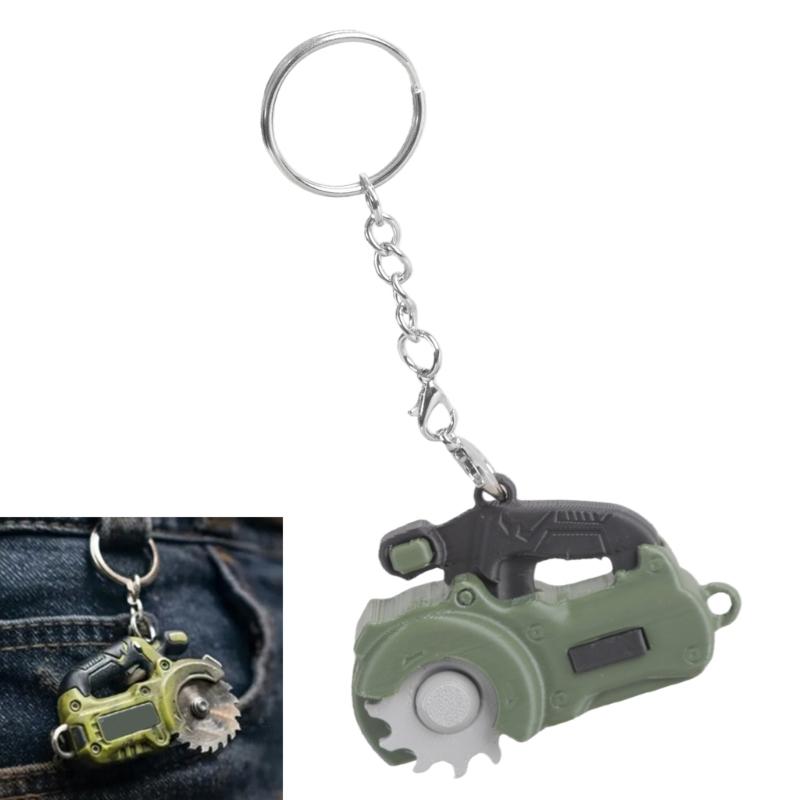 Portable Mini Chainsaw Tool Keychain PLA Key Holder Bag Ornament for Keys or Bags as Handy Companion on the Go
