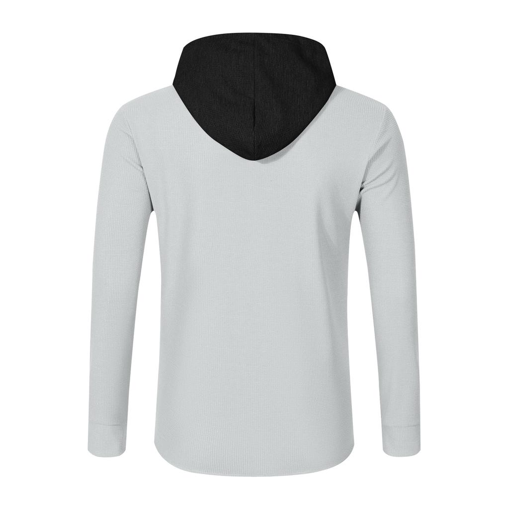 Men's Zipper Hooded Sports And Casual Loose Jacket