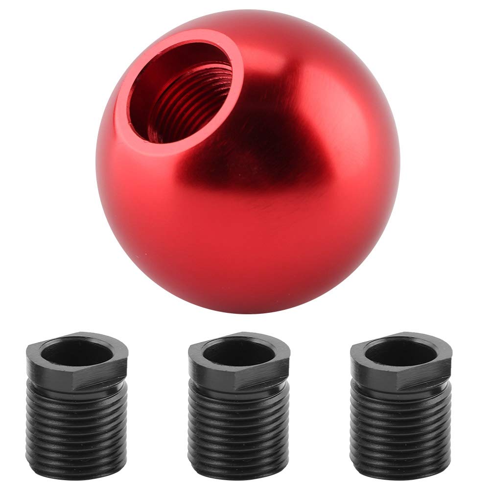 EBTOOLS Car Gear Shift Knob, Universal Manual Knob Circular Spherical (Red)