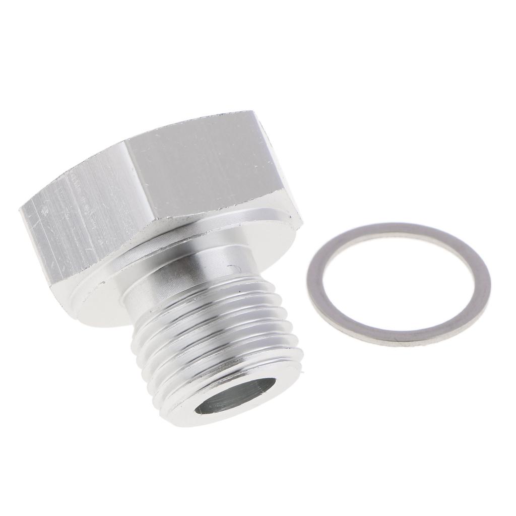 Aluminum Oil Fuel Pressure Gauge Sensor Adapter Engine Oil Synonym Collector for LS Engine Oil Pan Replacement