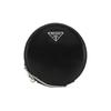Brush Triangle Logo Round Chain Bag Unisex Shoulder Bag Black 1NR003ZO6-F0002