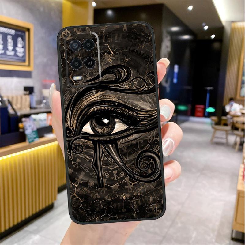 Egyptian Eye of Horus Art Case For Oppo A96 A76 A16 A17 A18 A60 A80 A40 A38 A58 A78 A98 A94 A74 A54 A15 A57 A77 A5 Pro