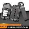 VZH5 Zinc Alloy Car Smart Control Key Case Cover Shell Fob Holder for Honda HRV Protector Key Bag Automotive Interior Accessories