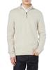 Amazon Essentials Men's Quarter-Zip Soft Touch Long Sleeve Sweater, Off-White, Size XL