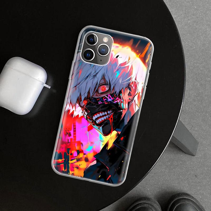 Ghoul Tokyo Kaneki Ken Phone Case Cover for iPhone 11 12 13 Mini 14 15 Plus 16 Pro Max 17 Air 7 8 + SE Art Customized Fundas 11