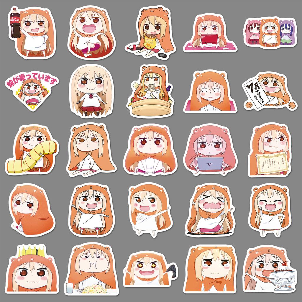 50 Graffiti Stickers Personalized Cartoon Japanese Comic Decoration Mobile Phone Water Cup Notebook Stickers