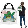 Vintage Franklin Die Schildkröte Isolierte Lunchtasche für Damen Kinder Auslaufsichere Lebensmittelboxen Thermische Lunchbox Tragetasche