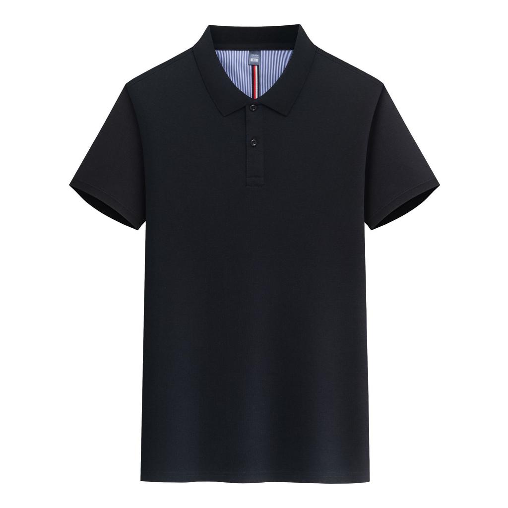 Summer POLO Shirt Men and Women Same Short-sleeved T-shirt Quick-drying Solid Color 220g 7A Antibacterial Lapel Top