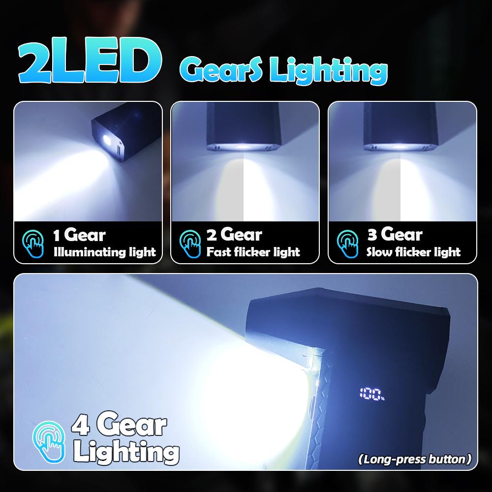 Compressed Air Duster 10000mAh 180000RPM Electric Air Duster with Display Screen Light 4 Gear Adjustable Cordless Turbo Blower