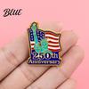 Craftsmanship Brooch Jewelry Liberty 250th Anniversary Commemorative Pin American Flag