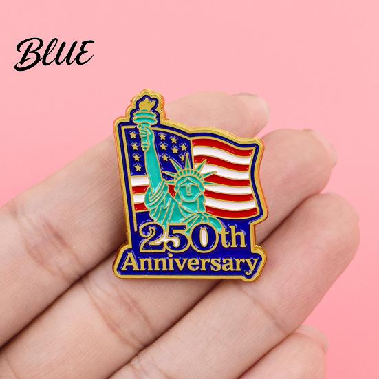 Craftsmanship Brooch Jewelry Liberty 250th Anniversary Commemorative Pin American Flag