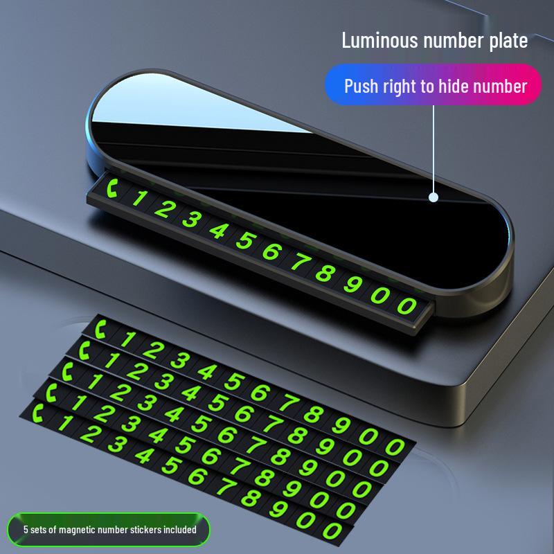 Laser-Engraved Temporary Parking Phone Number Signs for BYD Qin L/PLUS/EV/PRO (Concealable)
