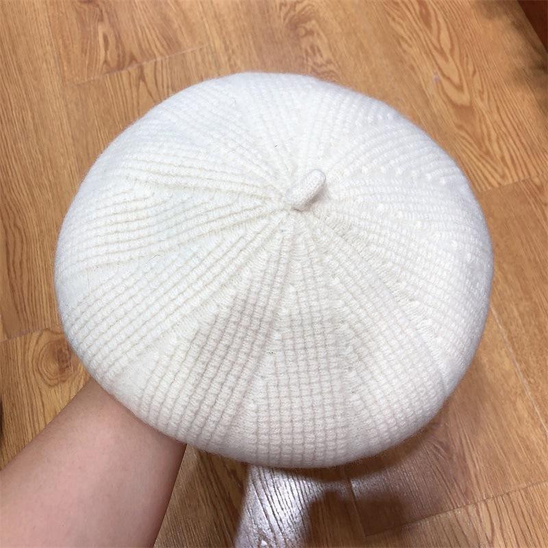 Hat Lady Autumn and Winter Wool Wool Beret Literary Retro Pumpkin Hat Versatile Painter Hat Tide