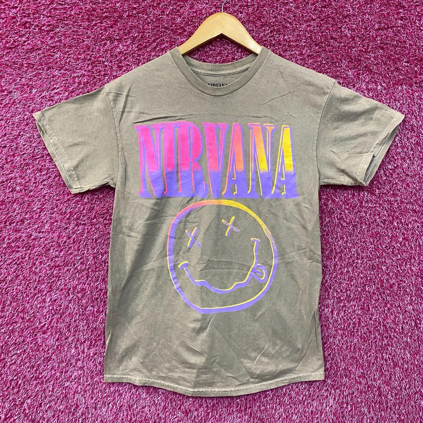 

Nirvana Nevermind Dead Smiley Beige Sunset Smiley T-Shirt M